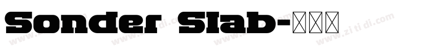 Sonder Slab字体转换